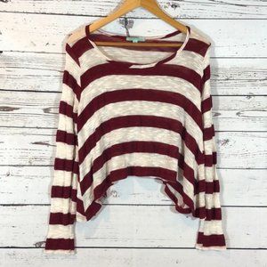 Wasabi  + Mint striped LongSleeve Size Large